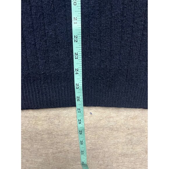 Vintage 90's Brooks Sport Navy Blue Lambs Wool V-Neck Sweater Vest Size XL - Picture 7 of 7